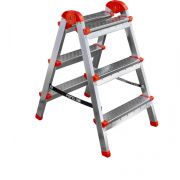 Стремянка Стальная двухсторонняя 3-х ступенчатая ЯРУС