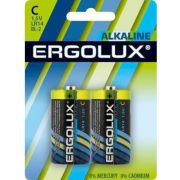 Батарейка щелочная 1.5V C LR14 BL-2 Alkaline ERGOLUX