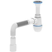 Сифон для умывальника 1 1/4х40 с удлин.горловиной с мет.реш. 40х40/50 S2015