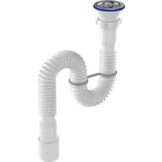 Гофросифон 1 1/2х40/50 удл с мет.реш (625-1275 мм) F113