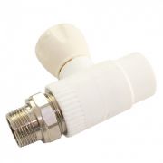 Кран PPRC нак гайка 20*1/2 прямой MeerPlast