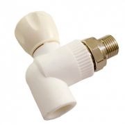 Кран PPRC нак гайка 25*3/4 угловой MeerPlast