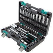 Набор инструментов 1/2, 1/4 CrV пластиковый кейс 94 предмета Stels