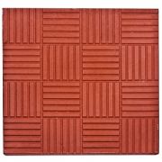 Тротуарная плитка 300х300мм Паркет красная