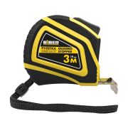 БИБЕР 40134 Рулетка QUADRO STOPPER автофиксация, нейлон.покрытие, серия Профи, 3мх19мм