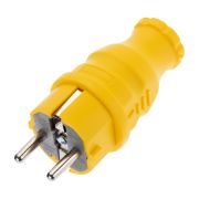 Вилка прямая с заземл. IP44 каучук желт. TOKOV TKE-C07-KV-Z