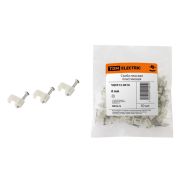 Скоба д/эл.кабеля d=6мм IP30, плоская пластиковая (уп.50шт) SQ0513-0010