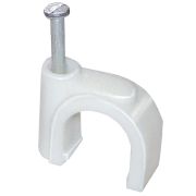 Скоба д/эл.кабеля d=7мм IP30, круглая пластиковая (уп.50шт) SQ0514-0014