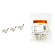 Скоба д/эл.кабеля d=9мм IP30, круглая пластиковая (уп.50шт) SQ0514-0016