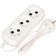 Удлинитель бытовой 3 гнезда с заземл. 16А 4,5 м Спутник