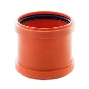 Муфта соединительная РР наружная 110 (оранж.)
