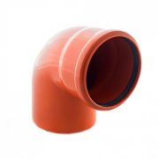 Отвод РР наружная 110х90 (оранж.)