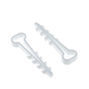 Дюбель-хомут для плоского кабеля 6-14мм. бел. (уп.100шт.) TKE-DH-6-14-РК-C01