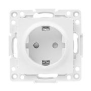 Розетка 1-м Стокгольм 16А IP20 с заземл.защ.шторки механизм бел.PROxima EKF EYR16-028-10