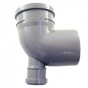 Отвод ПП 110х87 гр  с выходом 50 (фронт)Политэк