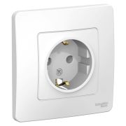 Разетка 1-м СП Blanca 16А с заземл.без защ.шторок бел. SE BLNRS001011