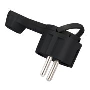 Вилка угловая с зазем.черн. СТЕЛС EKF