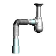 Сифон Akvater S2015 1/4*40 с гофрой 40/50 с удлиненной горловиной