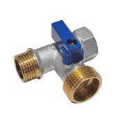 Кран для стиральной машины  3-прох.1/2*3/4*1/2 ВНН PROFLINE