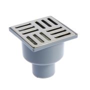 Трап вертикальный АНИ D50мм нерж.решотка 100х100 сухой затвор(TQ5202)