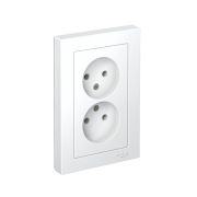 Розетка двойная без з/к,16А в сборе ATN000120
